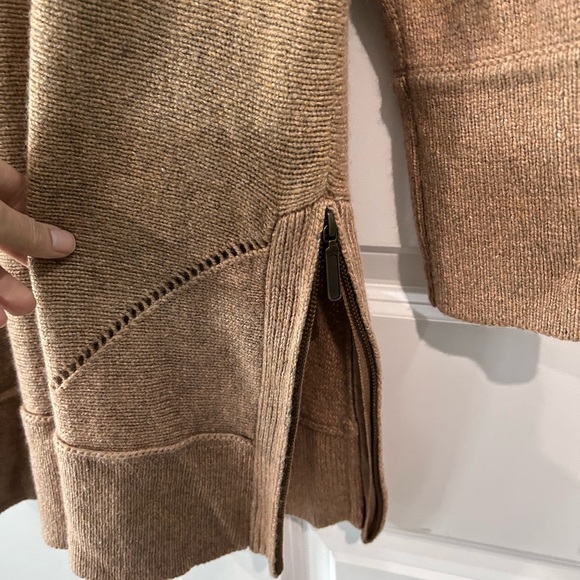 Soft Surroundings Cashmere Wool Infused Tunic Sweater OS Fall Cottage Cowl Neck - Picture 5 of 10